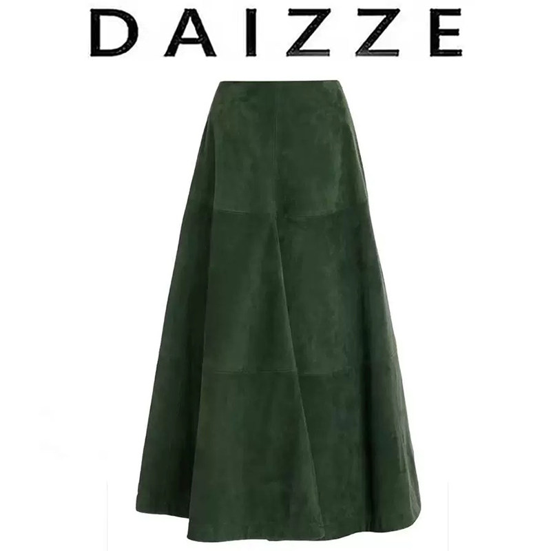 DAIZZE~高级感半身裙女春秋新款赫本风时髦减龄中长款过膝a字裙,女装/女士精品,裙子,淘宝优惠券,粉丝福利购,淘宝优惠卷