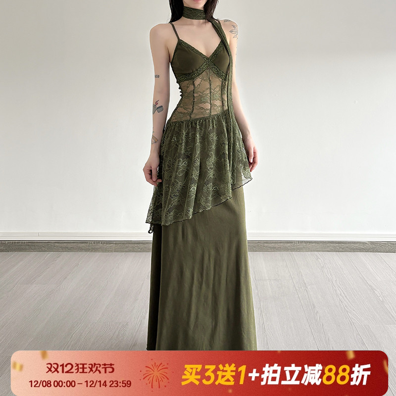 【森系复古】文艺小众吊带连衣裙