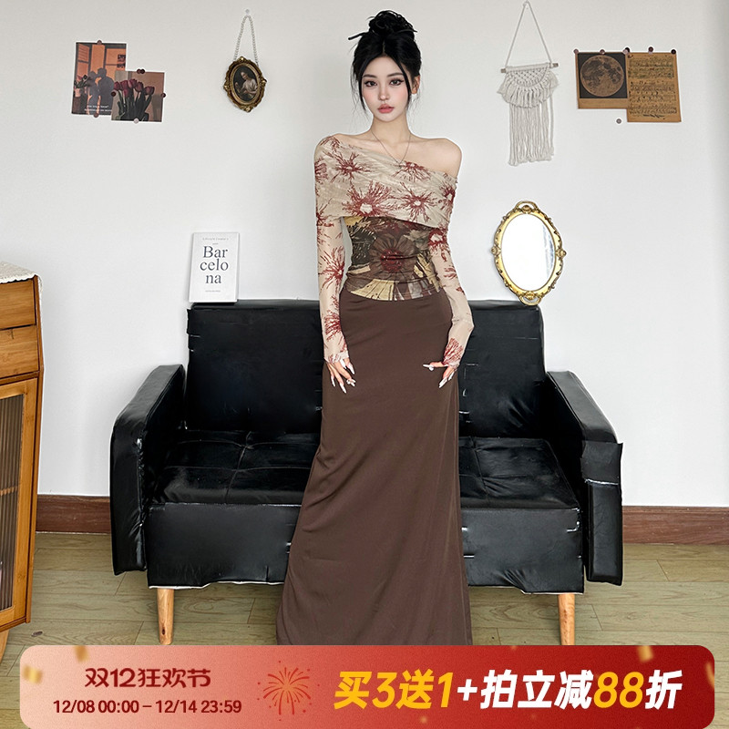 沙漠辣妹】美拉德色系复古上衣