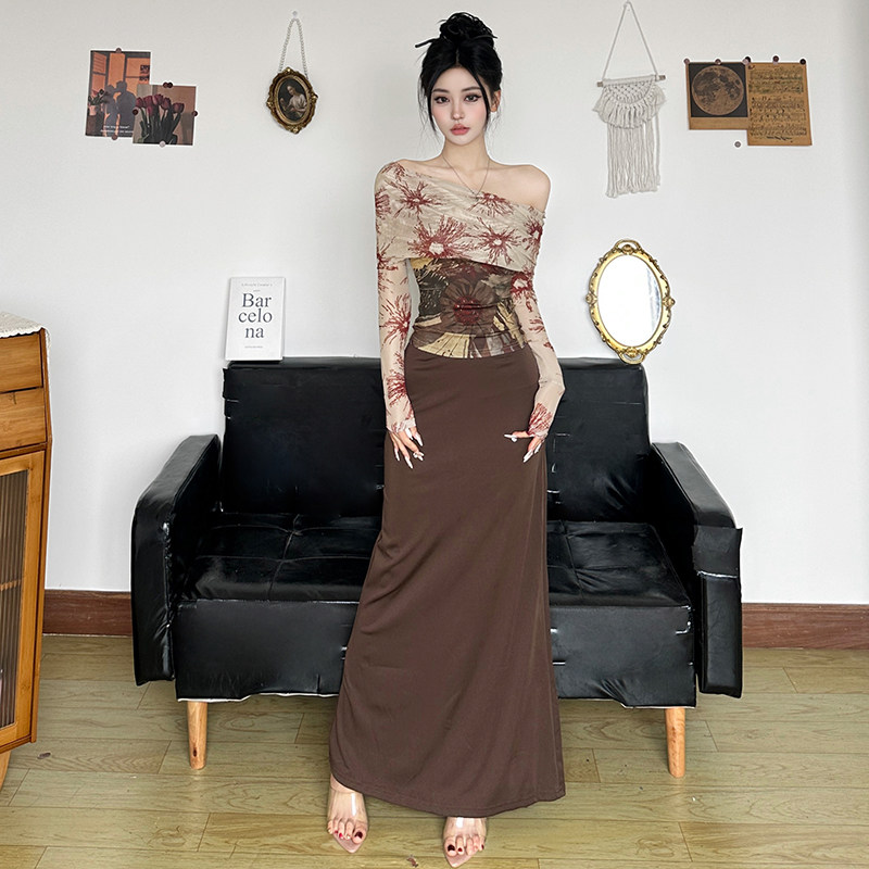 沙漠辣妹】美拉德色系复古上衣