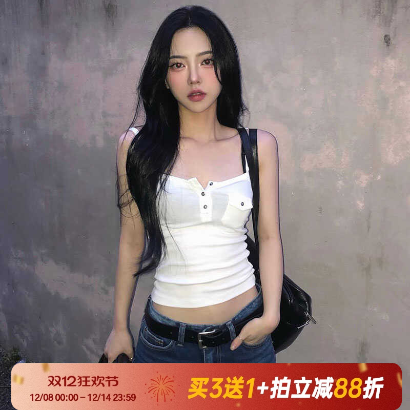 纯色Amyway吊带背心复古