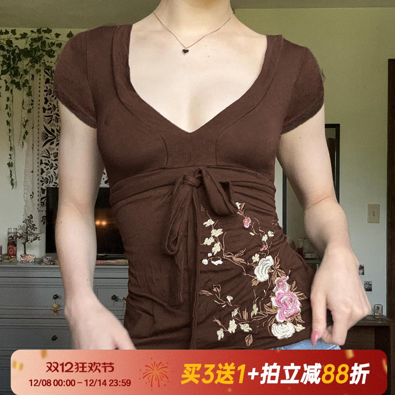 【古着花卉】法式复古花卉短袖