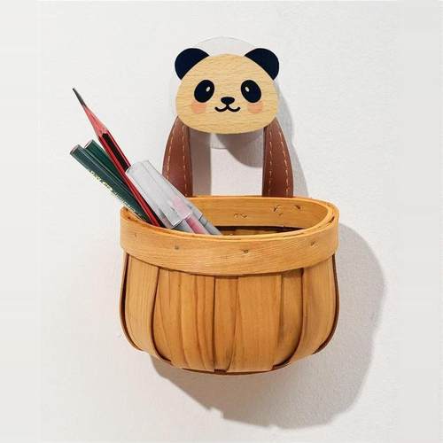 手工编织厨房收纳篮子壁挂式家用