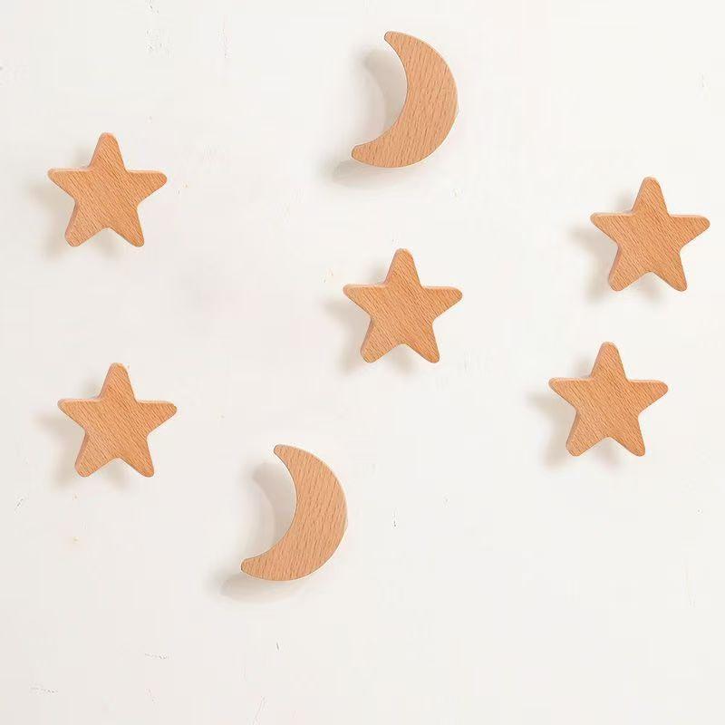 免打孔实木图形挂钩装饰用品