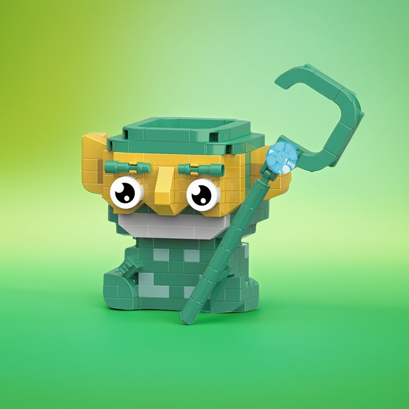 哪吒积木结界兽手办模型敖丙玩具