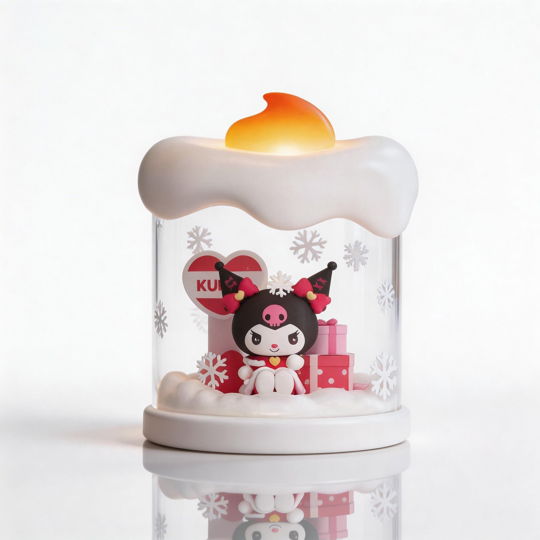 库洛米小夜灯暖柔光美乐蒂蜡烛灯氛围感灯凯蒂猫桌面摆件创意礼物