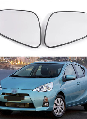 适用于12-14丰田 AQUA COROLLA AXIO PRIUS C倒车镜片加热后视镜