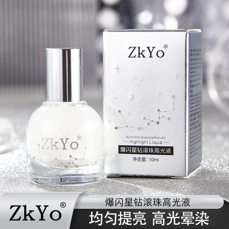 ZKYO爆闪星钻滚珠高光液