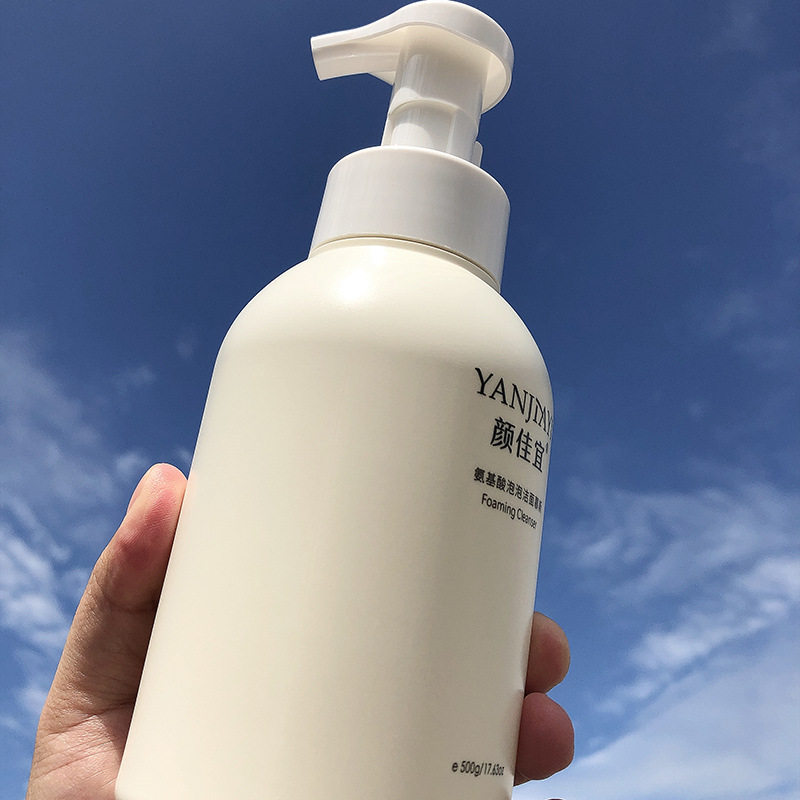 颜佳宜慕斯大氨基酸洗面奶洁面乳女士保湿控油清洁毛孔500ml