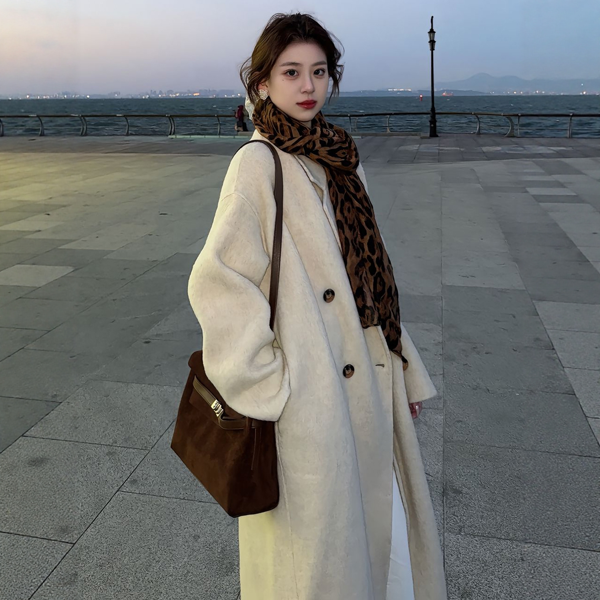 双面羊绒大衣女2025秋冬