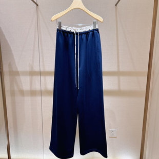 松紧腰休闲百搭阔腿长裤 赵露思同款 新款 女XSJ1K10C 2026春季