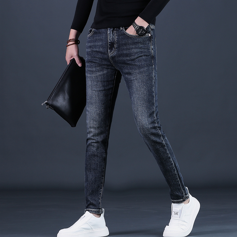 牛仔裤男款春秋潮流修身小脚2025