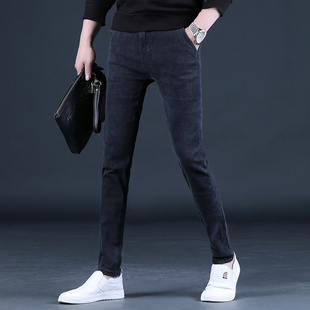 男装牛仔裤时尚男士2022新款潮流休闲裤修身小脚韩版潮牌秋款男裤