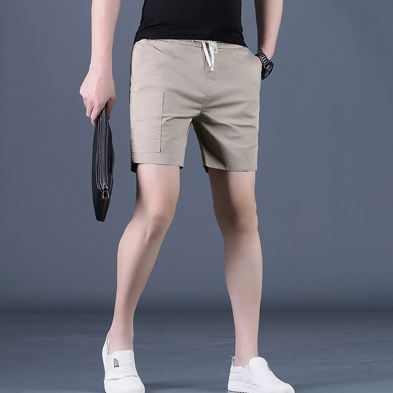 夏季矮个子裤子男士休闲裤潮流四分裤宽松中裤2025新款4分马裤薄