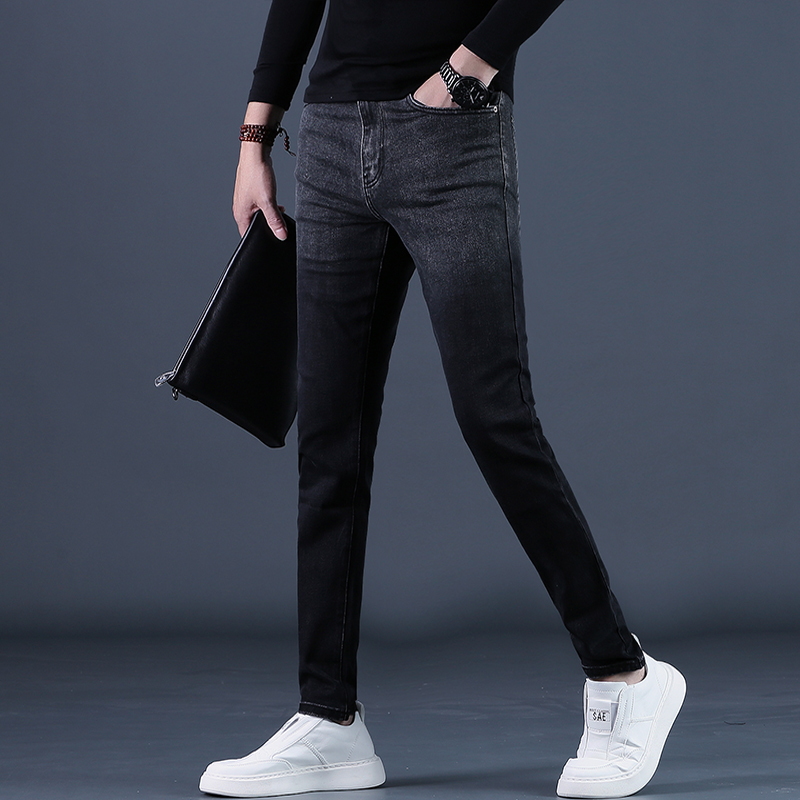 2025秋冬男装潮流牛仔裤男士修身