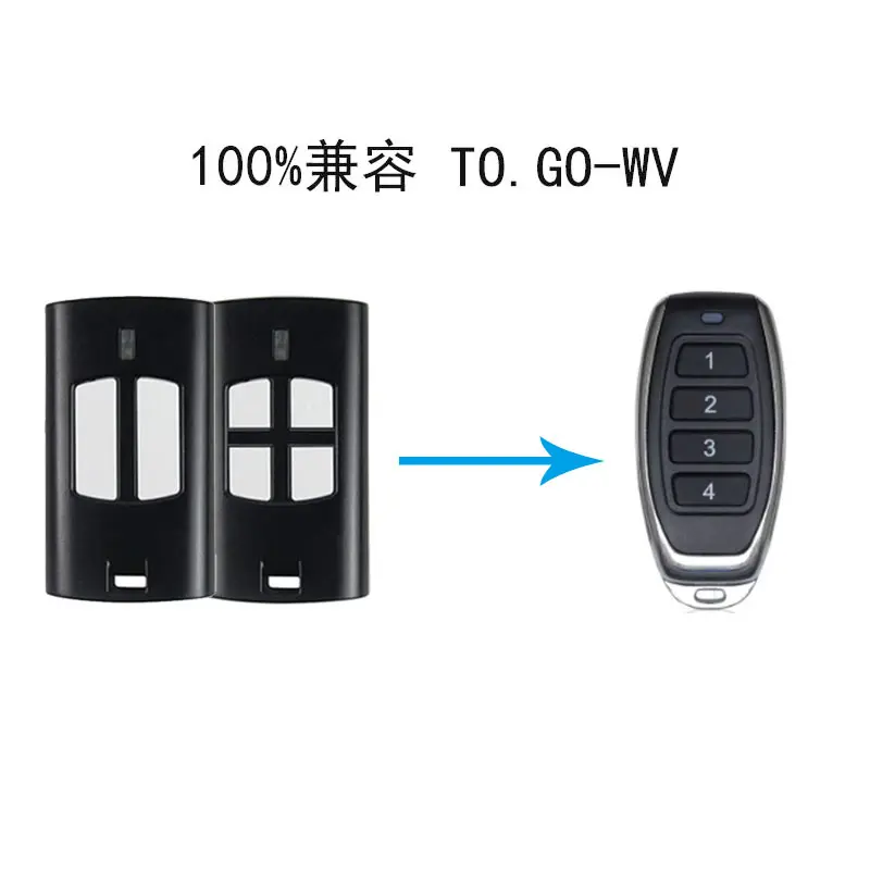 兼容BENINCA车库门遥控器433.92mhz滚动码 TO.GO-2WV  4WV