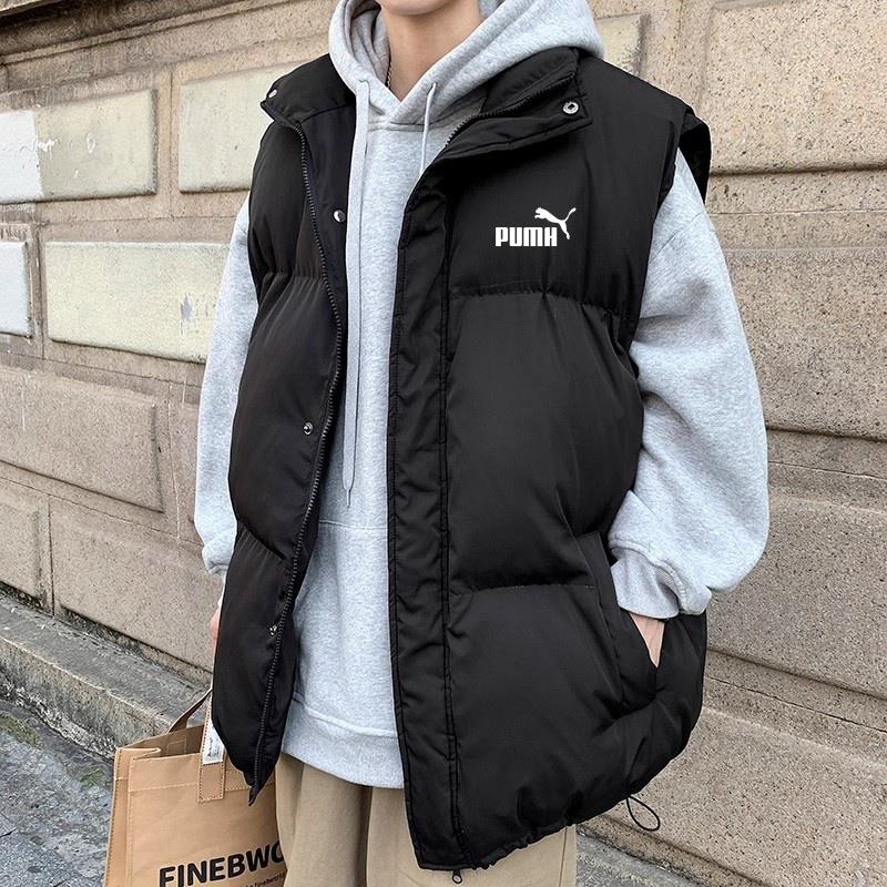 奥莱专柜羽绒棉马甲男冬季加厚保暖马夹初中学生宽松百搭背心外套