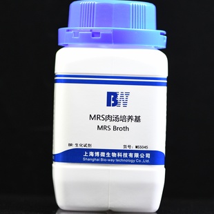 MRS肉汤 Broth MRS培养基 MRS 250g 含琼脂 上海博微