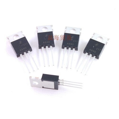 A940三极管 2SA940 音频功率管 PNP 中功率直插 TO-220 全新原装