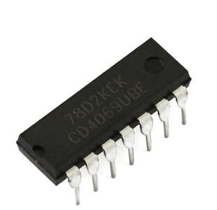 CD4069UBE 直插 HEF4069/HCF4069/CD4069 六非门/反相器 DIP-14
