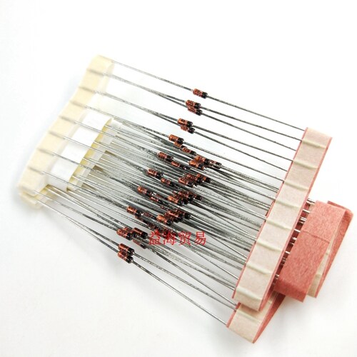 BZX55C39 稳压二极管 0.5W 39V 玻璃封装DO35 直插 BZX55-C39