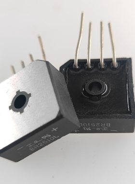 BR2510L 直插 25A1000V 桥堆 整流器 针脚 单排圆脚