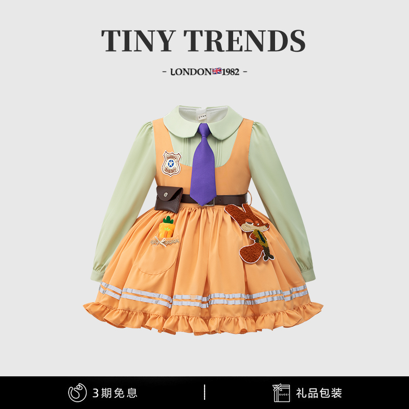 女童尼克狐狸cos服蓬蓬公主裙