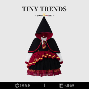 女童学院风公主裙春秋款高端哈利波特万圣节cos服洛丽塔蓬蓬礼服