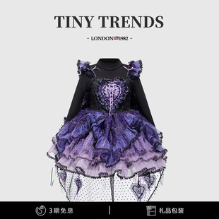 女童库洛米蓬蓬连衣裙秋冬季新款小女孩Lolita生日礼服儿童公主裙