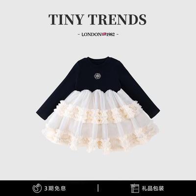 女童蓬蓬网纱连衣裙法式公主裙