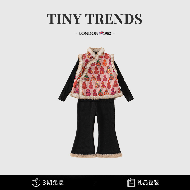 女童春秋款连衣裙套装