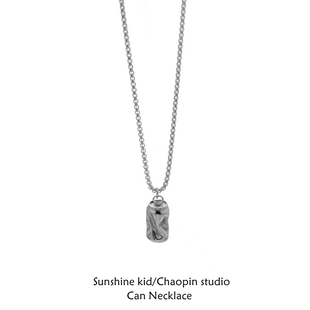 小众设计王一博同款 百搭卫衣锁骨链嘻哈风简约 易拉罐项链男潮个性