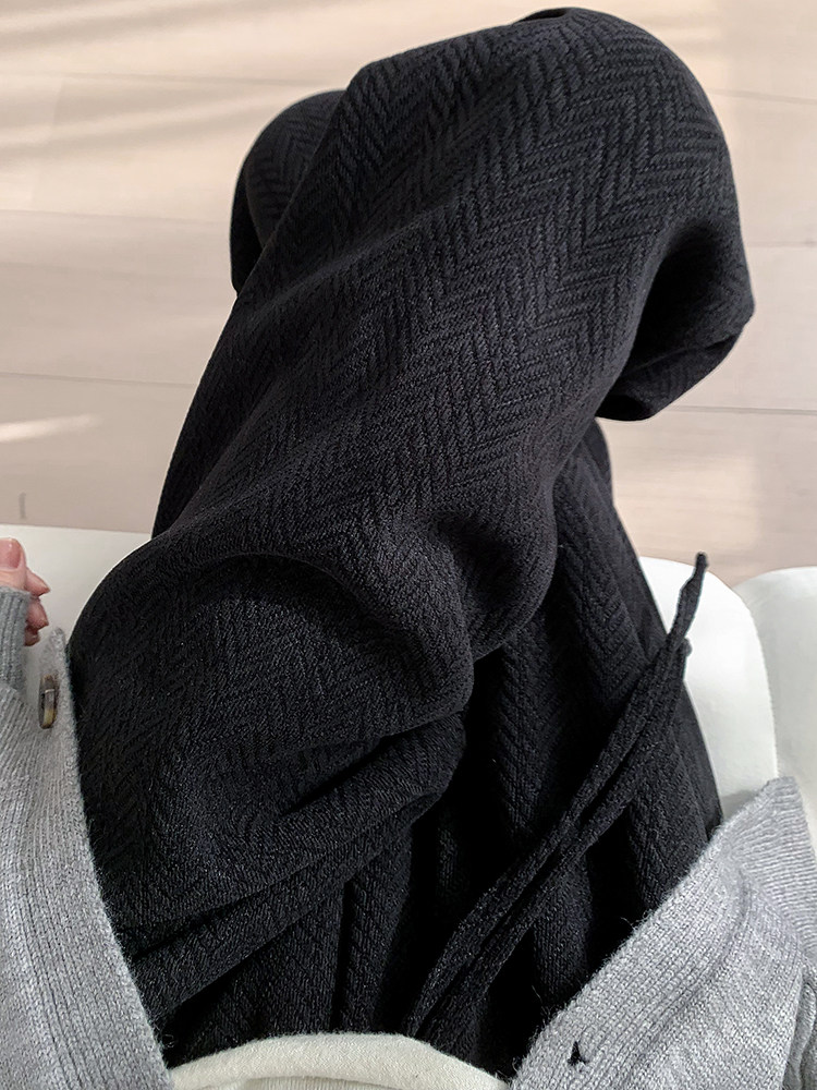 人字纹黑色加绒阔腿裤女秋冬2025新款高腰休闲加厚雪尼尔直筒裤子,女装/女士精品,休闲裤,淘宝优惠券,粉丝福利购,淘宝优惠卷