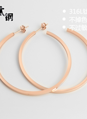 防过敏耳钉钛钢时尚女
