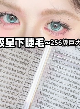 大容量免胶北极星下睫毛书假睫毛自然自粘仿手绘漫画眼下眼睫毛书