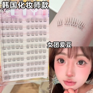 免胶水女团爱豆假睫毛U型自然仿真2025新款 韩国化妆师款 睫毛