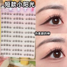EIYI免胶短款小太阳花假睫毛789mm女自然自粘仿真眼睫毛2025新款