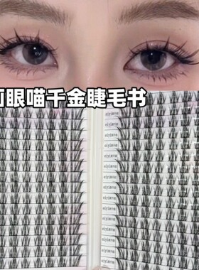 喵千金假睫毛书女自然仿真漫画眼兔系狐系免胶漫画眼睫毛2025新款