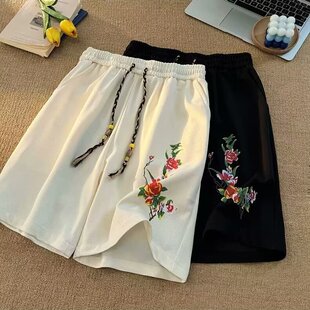 短裤 胖子休闲宽松国潮运动五分裤 夏季 胖子男装 学生 薄款 加肥加大码