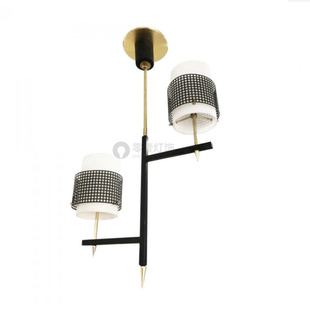 意大利后现代金属网双头餐厅吊灯样板房别墅家装客厅卧室玄关吊灯