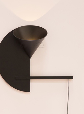 北欧铁艺小喇叭Cirkel 圆形壁灯客厅过道餐厅卧室墙装饰美学壁灯