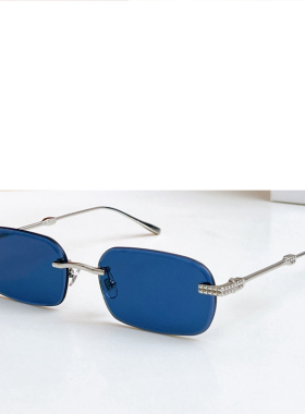 金属椭圆小脸遮阳太阳镜男女通用