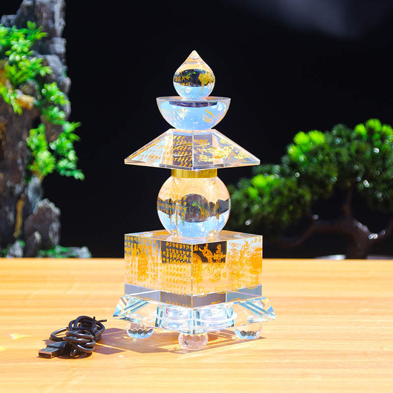 箧印陀罗尼佛堂舍利塔洛馨缘水晶