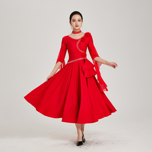 箐箐佳美2025新款摩登舞服连衣裙交谊舞专业舞蹈服国标舞比赛演出