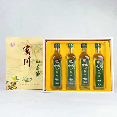阳新富川山茶油 湖北黄石特产优质茶油500ml礼品装