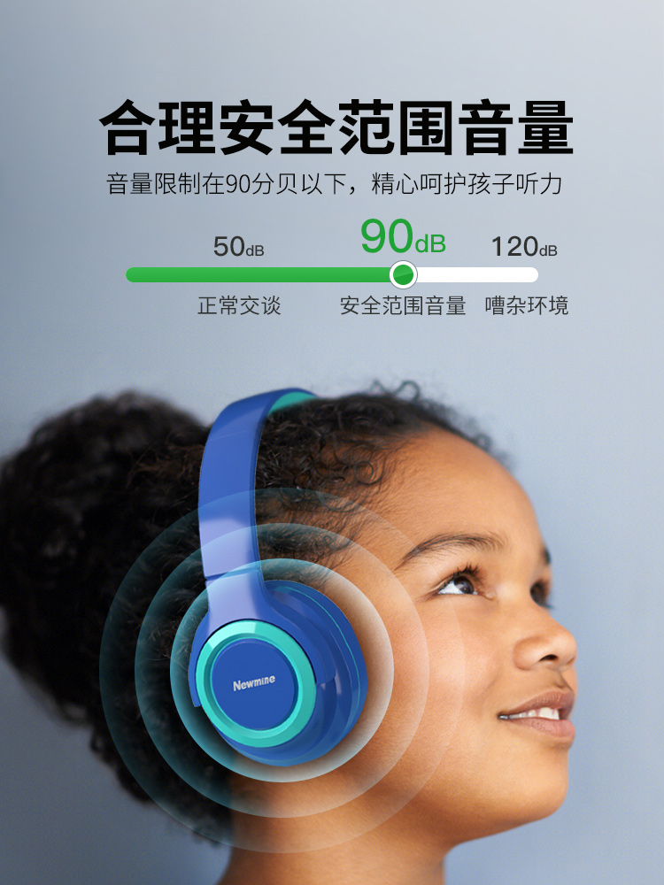 Newman T08 Children's Headphones, Wired Protection, Hearing Isolation, Noise Prevention, and Special Student Headset for Learning