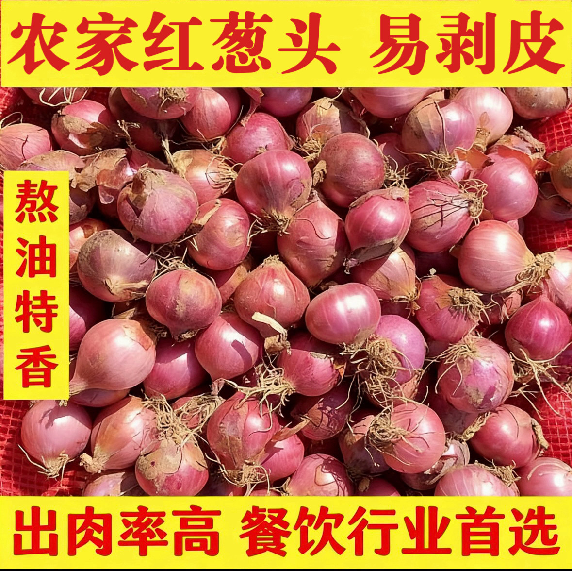 新鲜红葱头香葱干葱珠葱单粒小洋葱熬葱油酥肠粉料卤肉2斤装包邮