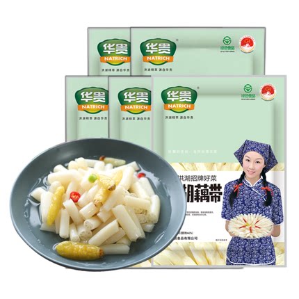 洪湖泡藕带400g*6袋泡椒酸辣味下饭菜泡藕尖酸菜微辣湖北特产包邮