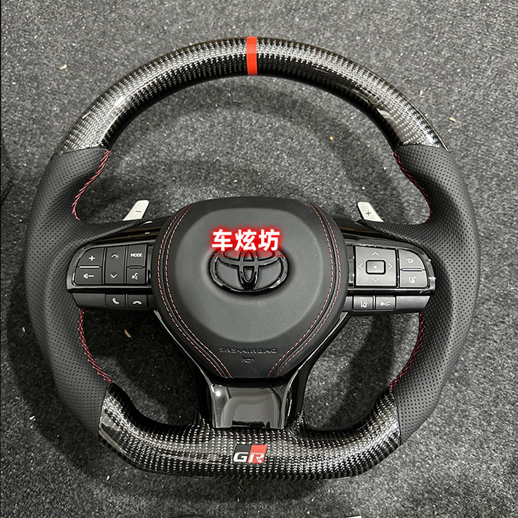 适用于IS雷克萨斯570老改新碳纤维方向盘总成改装GR拨片支持定制