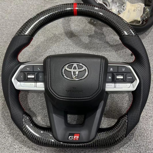 老改新普拉多酷路泽碳纤维方向盘